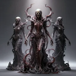 the transcendent beings embodying fundamental fear, studio light, photoreal, daz 3 d, intricate, elegant, highly detailed, 8 k, digital painting, concept art, sharp focus, illustration, cosmic horror