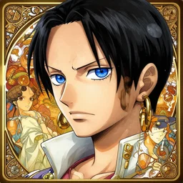 highly detailed vfx portrait of nico robin with blue eyes and black hair by eiichiro oda!, makoto shinkai, alphonse mucha, msterpriece, art by artgerm and greg rutkowski!, large aquiline nose!!, gaston bussiere, stanley kubrick, kaoru mori, intricately detailed, behance, 4 k, hdr