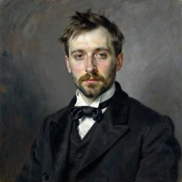 Portrait of Igor Bogdanoff in the style of Renoir
