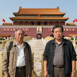tiananmen square massacre by katsuhiro otomo and tex avery, hypermaximalist, highly detailed