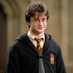 bruce campbell as harry potter in “ harry potter and the philosopher's stone ” ( 2 0 0 1 ). movie still detailed, smooth, sharp focus.