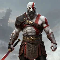 kratos from god of war pixar style
