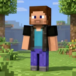 Leonardo DaVinci as a Minecraft Character