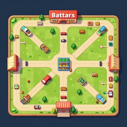 2 d game asset of a supermarket for a battlemap