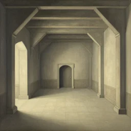 ONE POINT PERSPECTIVE DUNGEON recoil ROOM, painted by Edward Gorey and Moebius and Greg Rutkowski and Paul Wenzel and George Barr and Stephen Youll,trending on artstation, iridescent cool blue and cyan and red and blue and yellow and green lighting front view futuresynth , outrun , vibrant colors, Sabattier filter , Watercolor