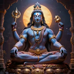 8 k uhd shiva the destroyer, volumetric lighting