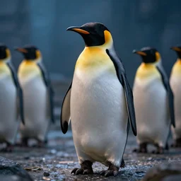 a still of Penguin in jurassic world, cinematic shot, cinematic lighting, 4k HD
