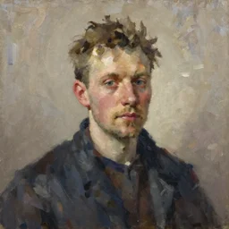 portrait of a belgian man ( 3 5 ) from belgium in 2 0 2 1, an oil painting by ross tran and thomas kincade