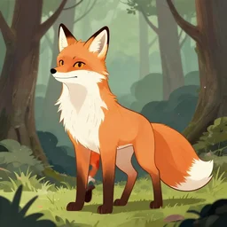 an anthropomorphic medieval fox in the forest, trending on artstation, trending on furaffinity, digital art, lineless, by kawacy, anime, furry art