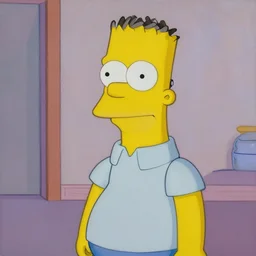 Home Simpson as a real person, portrait, oil painting