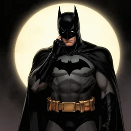 Batman pondering his Orb by Todd Lockwood