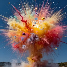 explosion of colourful nature
