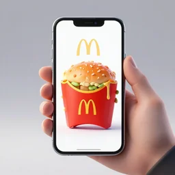 iphone by mcdonalds digital product concept art render 3 d detailed