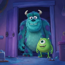 monsters in my closet, pixar style, scary, frightening