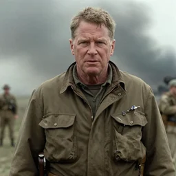 movie still of george bush in saving private ryan