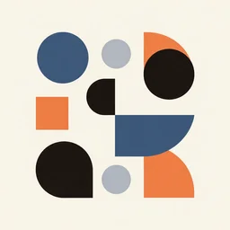 a random geometrical shape art by Afshar Petros, trending on ArtStation