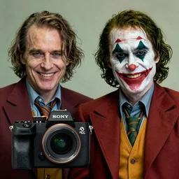 photo of Alan Rickman as the Joker by Lee Jeffries and Eolo Perfido, grotesque smile, detailed, award winning, Sony a7R