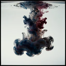 photo of ink mixing in water, 8k, film grain, 70mm photograph, studio lighting
