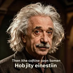 hobbit einstein portrait