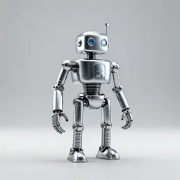 A propaganda, chrome simple mechanical mechabot characterdesign sculpture made from chrome wires and tubes by moebius, by david lachapelle, by angus mckie, by rhads, by jeff koons, in an empty studio hollow, c4d