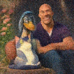 a wholesome illustration of a Cat chilling with Snoop Dogg and Dwayne Johnson, studio Ghibli,  Pixar and Disney animation, sharp, Rendered in Redshift and Unreal Engine 5 by Greg Rutkowski, Bloom, dramatic lighting