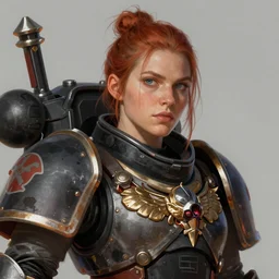 Sasha Grey as Sister of Battle, warhammer 40k, closeup character portrait art by Donato Giancola, Craig Mullins, digital art, trending on artstation
