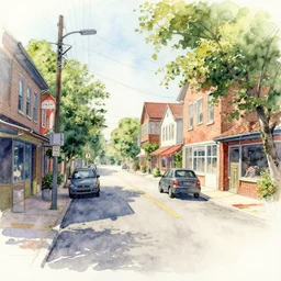 water color on paper, summerlin avenue, highly detailed, artstation, masterpiece, award - winning,