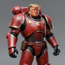 Donald Trump as a space marine, 8k, matte painting, trending on art station