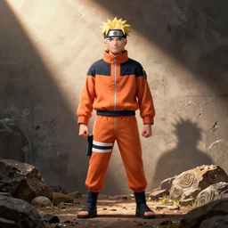 hank hill in the style of naruto