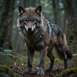 furry anthro epic cinematic full body realistic werewolf from Van Helsing extremely detailed fur forest in background
