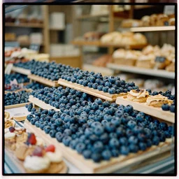 kodak portra 4 0 0, blueberry, muted colours 1 9 3 0 s portrait of inside a french bakery by saul leiter, insanely detailed, insanely intricate, depth of field