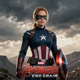 Sarah Michelle Gellar as Captain America, film still from 'Avengers: Endgame'