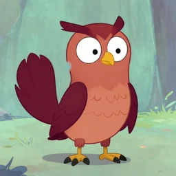 a cockatrice in the style of the owl house cartoon