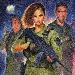 Vibrant depiction of Zendaya a girl as a Navy SEAL illustration by Ruan Jia and Mandy Jurgens and William-Adolphe Bouguereau, Artgerm, 4k, digital art, surreal, space dandy style, highly detailed, godsend, artstation, digital painting, concept art, smooth, sharp focus, illustration by Ruan Jia and Mandy Jurgens and William-Adolphe Bouguereau