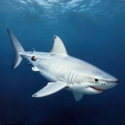a dream fantasy painting of a man inside a white shark, in the deep, by beksinki, antonio j. manzanedo, greg rutkowski, carne griffith trending on artstation, deviantart, photorealism