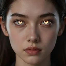 Korra glowing eyes,digital art,ultra realistic,ultra detailed,art by greg rutkowski sacha goldberger, hyperdetailed,detailed face,professional lighting,dramatic,3 point lighting centered composition symmetrical features gazing eyes