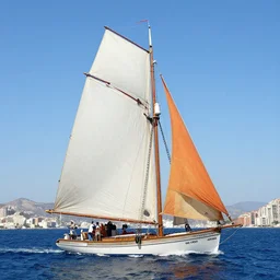 a boat sailing to gibraltar, ghibli style, photorealistic, 1 4 k hd quality, highly detailed, vibrant, more coherent, super high quality, hyper realistic