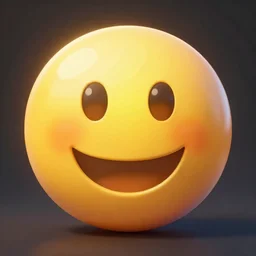 single centered emoji happy face