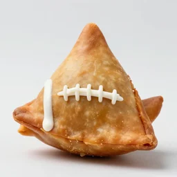 8k Samosa in the shape of a football