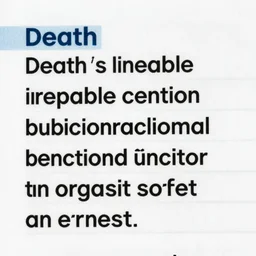 Death is the irreversible cessation of all biological functions that sustain an organism.[, 4k post-processing