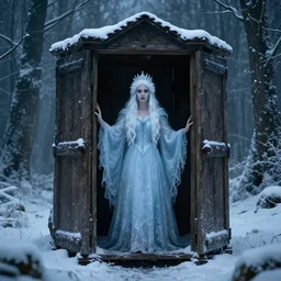 narnia. snow. ice queen. wardrobe. folk horror