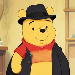 winnie the pooh as a gangster, outlaw