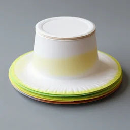 hat made of paper plates