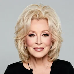 Dolly Parton headshot in the style of Andy Warhol