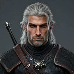 portrait of witcher model, sharp focus, octane render, brown skin, realistic render, ffxi, rpg, detailed, beautiful, game, unreal engine, symmetrical!!, maybelline, sephora, loreal, artstation, art by artgerm, rossdraws, art by karol bak, makeup, cinematic, concept art, filmic, vsco