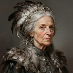 old southern woman portrait, feathers, fantasy, intricate, elegant, highly detailed, digital painting, artstation, concept art, smooth, sharp focus, illustration, art by afshar petros and krenz cushart and artem demura and tony sandoval