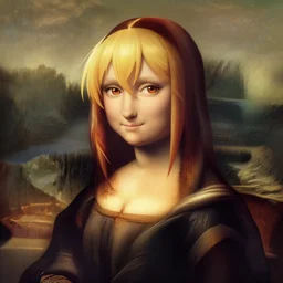 Leonardo da Vinci portrait of Monika (Doki Doki Literature Club)