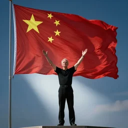 roger waters salute to the chinese national flag