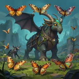 mount epic moths screenshot world of warcraft mounts worldboss borberland comics by jesper ejsing art and by feng zhu, by rhads, makoto shinkai and lois van baarle, ilya kuvshinov, rossdraws global light 3 d rtx hdr
