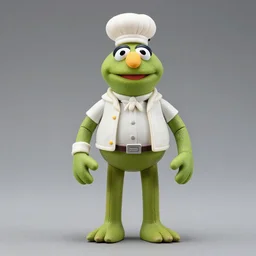 the Swedish chef from the muppets as a plastic star wars action figure